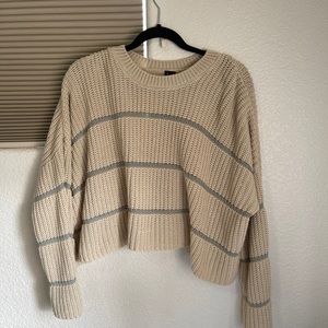 Nitted striped sweatshirt